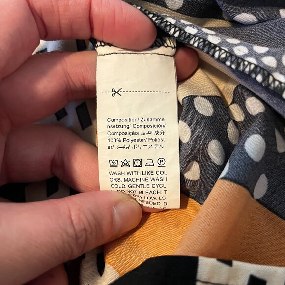 Women's Colorful LS Blouse 1XL - Picture 4 of 7